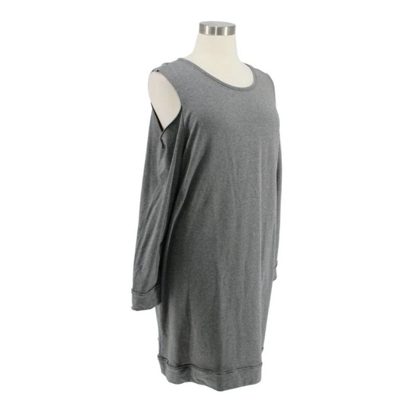 NWT Torrid Gray Terry Cold Shoulder Sheath Sweatshirt Dress Plus Size 3X 22/24 - Picture 2 of 6